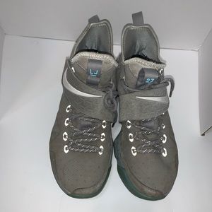 Gray LeBron Jame high top shoes